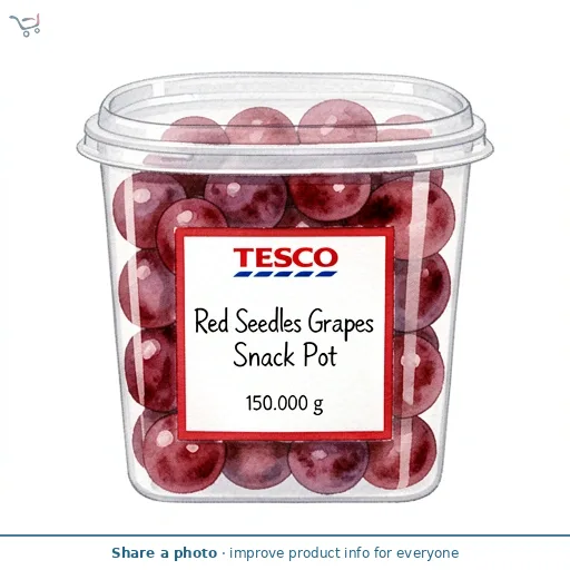 Tesco Red Seedless Grapes Snack Pot 150g