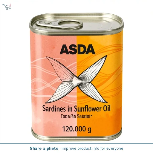 ASDA Sardines in Sunflower Oil 120g
