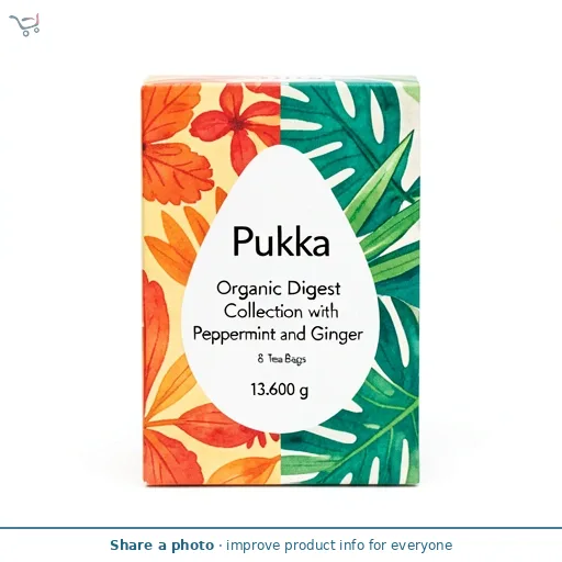 Pukka Organic Digest Collection with Peppermint and Ginger 8 Tea Bags 13.6g
