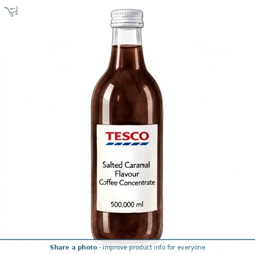 Tesco Salted Caramel Flavour Coffee Concentrate 500ml