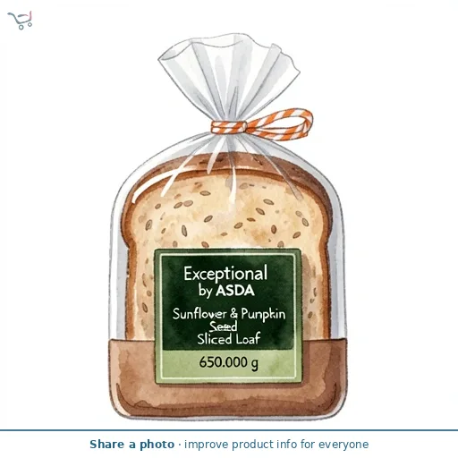 Exceptional by ASDA Sunflower & Pumpkin Seed Sliced Loaf 650g
