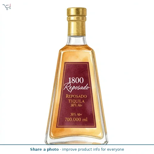 1800 Reposado Tequila 38% Abv  70cl