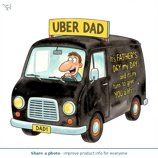 Uber Dad Father's Day Card