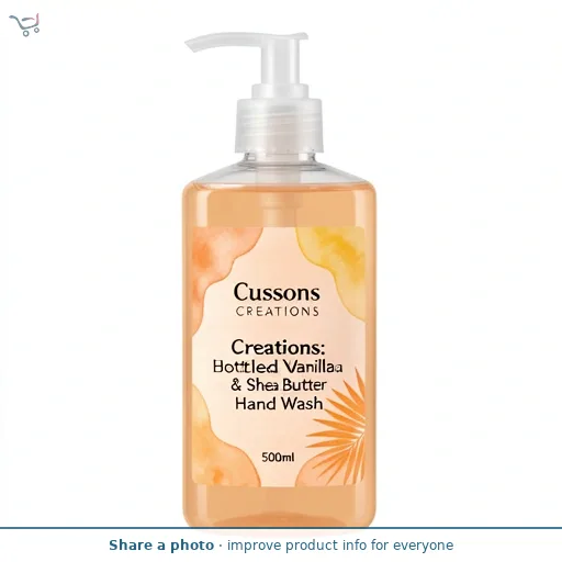 Cussons Creations Creations Happiness: Bottled Vanilla & Shea Butter Hand Wash 500ml