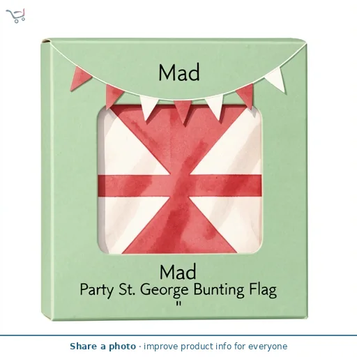 Mad Party St. George Bunting Flag