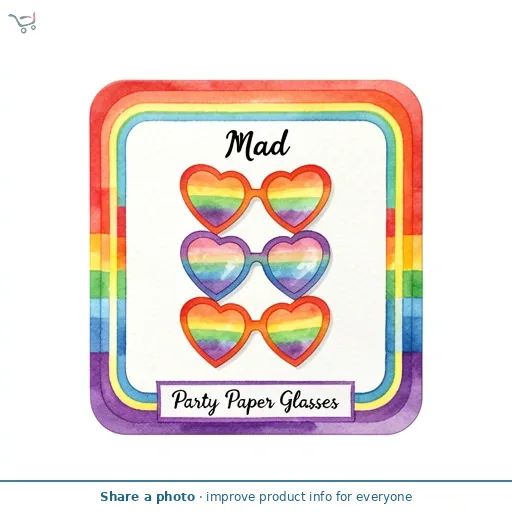 Mad Party Paper Glasses