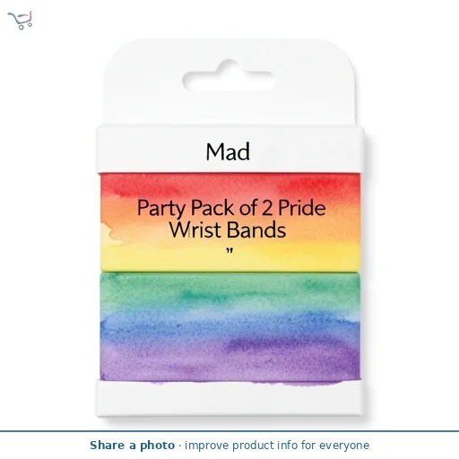 Mad Party Pack of 2 Pride Wrist Bands