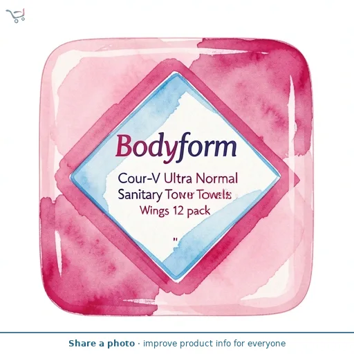 Bodyform Total Protection Ultra Normal Sanitary Towels Wings 12 pack
