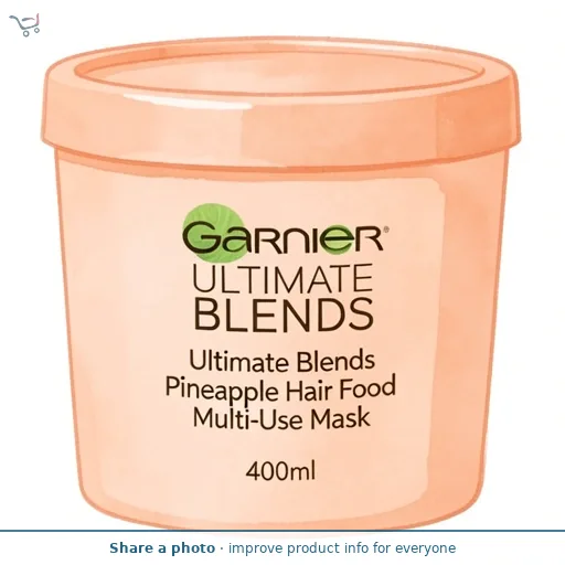 Garnier Ultimate Blends Glowing Lengths Pineapple & Amla Hair Food 3 in 1 Hair Mask Treatment 400ml