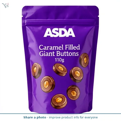 ASDA Caramel Filled Giant Buttons 110g