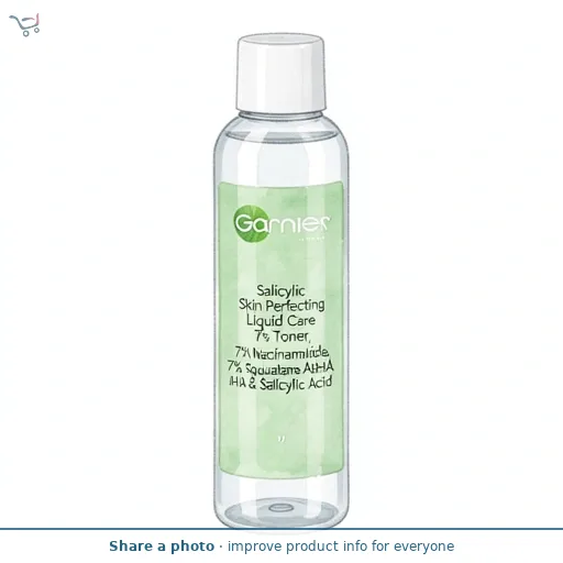 Garnier Salicylic Skin Perfecting Liquid Care Toner, 7% Niacinamide, Squalane AHA & Salicylic Acid