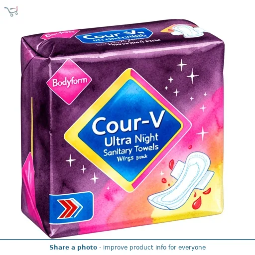 Bodyform Total Protection Ultra Night Sanitary Towels Wings 8 pack