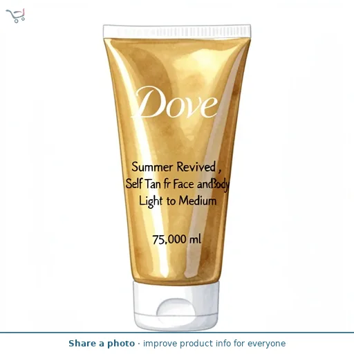 Dove Summer Revived , Self Tan for Face and Body Light to Medium 75 ml