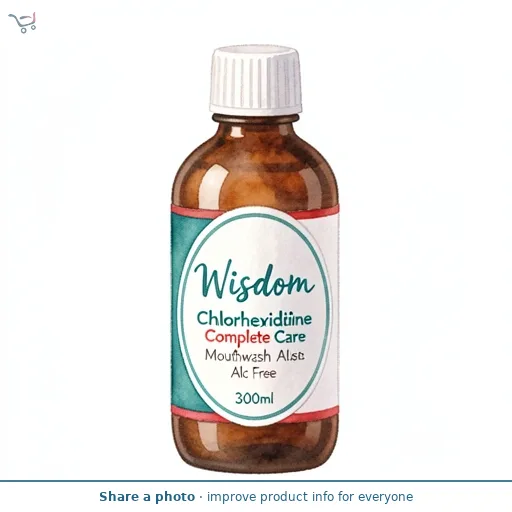 Wisdom Chlorhexidine Complete Care Mouthwash Alc Free 300ml