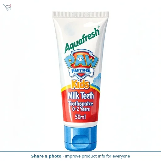 Aquafresh Paw Patrol Kids Milk Teeth Toothpaste 0-2 Years, 50ml