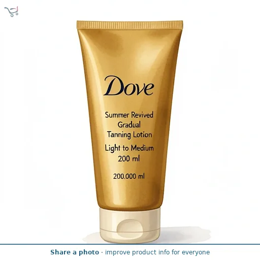 Dove Summer Revived Gradual Tanning Lotion Light to Medium 200&nbsp;ml