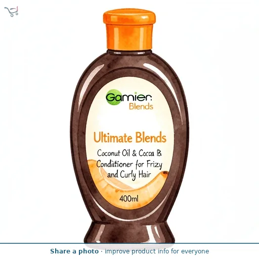 Garnier Ultimate Blends Ultimate Blends Coconut Oil & Cocoa Butter Conditioner for Frizzy and Curly Hair 400ml