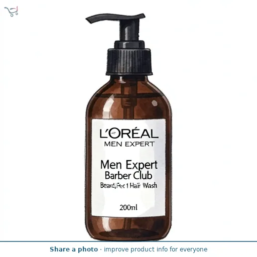 L'Oreal Men Expert L'Oréal Men Expert Barber Club 3-in-1 Beard, Face & Hair Wash, With Cedarwood Essential Oil, 200ml