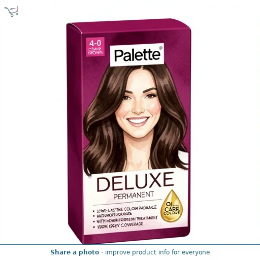 Palette Deluxe Creme Colouration 4-0 Dark Brown Hair Dye