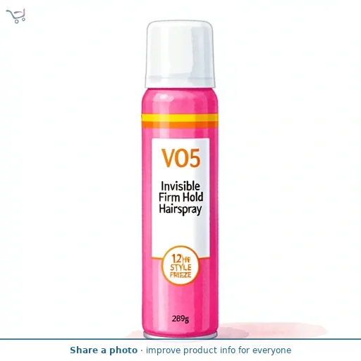 VO5 Invisible Firm Hold Hairspray 289g