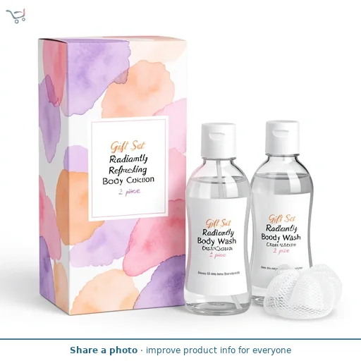 Dove Gift Set Radiantly Refreshing Body Wash Collection 2 piece