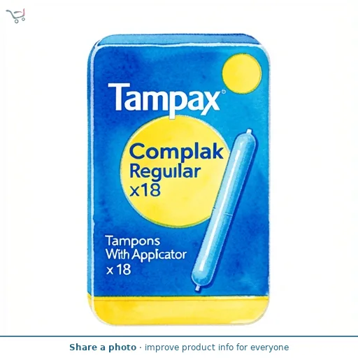 Tampax Compak Regular Tampons With Applicator x18