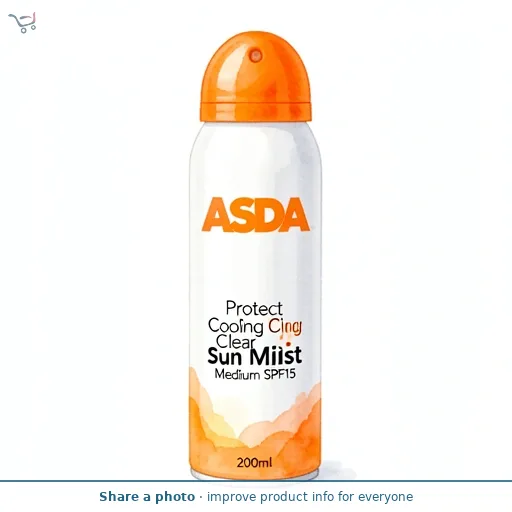 ASDA Protect Cooling Clear Sun Mist Medium SPF15 200ml