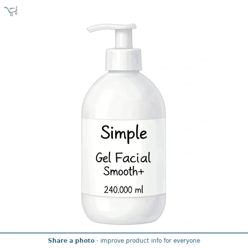 Simple Smoothing Gel Face Cleanser for Nourished Skin 240ml