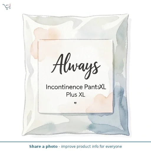 Always Discreet Incontinence Pants Plus XL