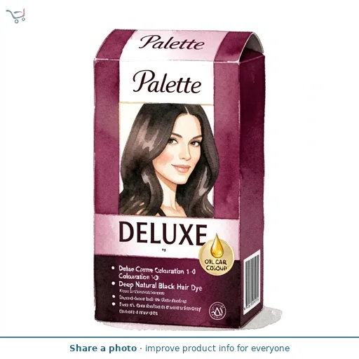 Palette Deluxe Creme Colouration 1-0 Deep Natural Black Hair Dye