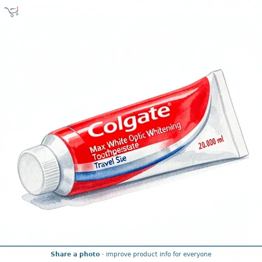 Colgate Max White Optic Teeth Whitening Toothpaste 20ml