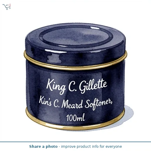 Gillette King C Mens Soft Beard Balm 100ml