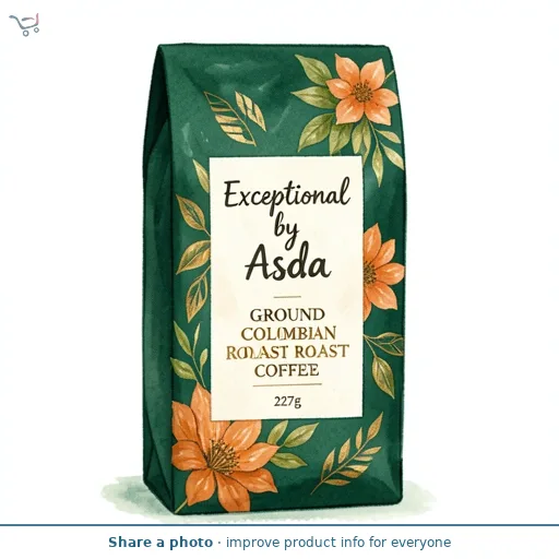 Exceptional by Asda Ground Colombian Roast Coffee 227g