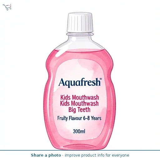 Aquafresh Kids Mouthwash Big Teeth Fruity Flavour 6-8 Years 300ml