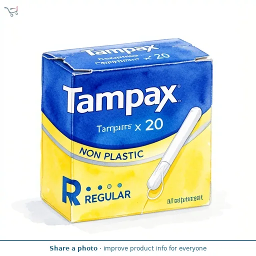Tampax Regular Tampons With Cardboard Applicator x 20