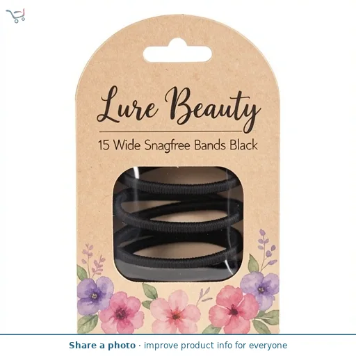 Lure Beauty 15 Wide Snagfree Bands Black