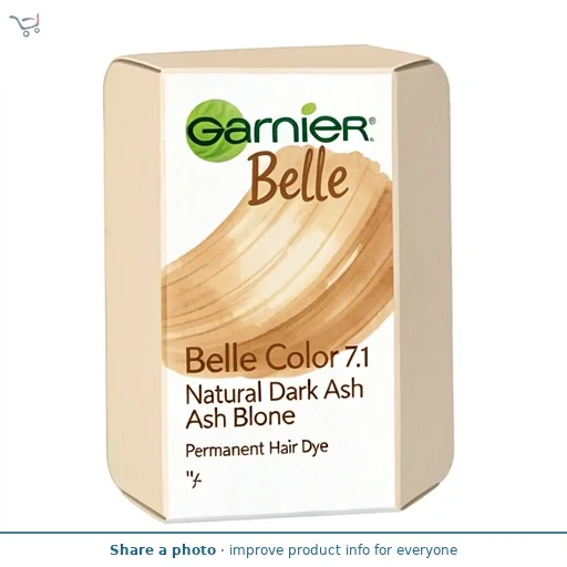Garnier Belle Color Permanent Hair Dye - Natural Dark Ash Blonde 7.1
