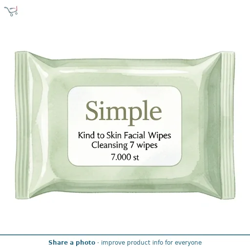 Simple Kind to Skin Facial Wipes Cleansing 7 wipes