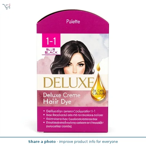 Palette Deluxe Creme Colouration 1-1 Blue Black Hair Dye