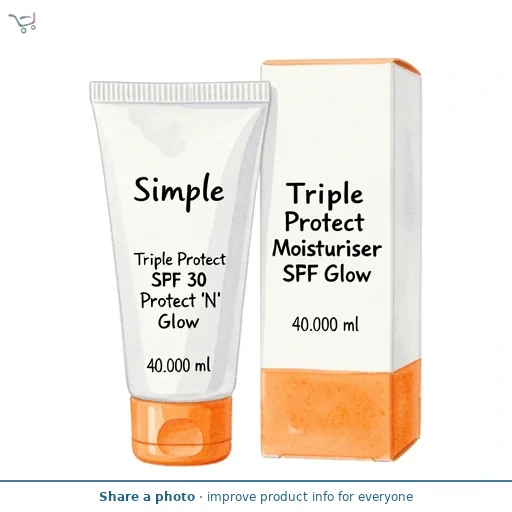 Simple Triple Protect Moisturiser SPF 30 Protect 'N' Glow 40 ml