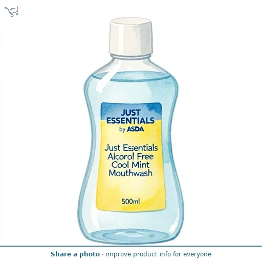 JUST ESSENTIALS by ASDA Just Essentials Alcohol Free Cool Mint Mouthwash 500ml