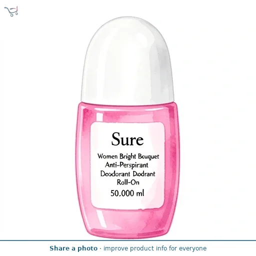 Sure Women Anti-Perspirant Deodorant Roll On, Bright Bouquet 50ml