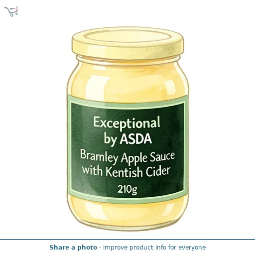 Exceptional by ASDA Bramley Apple Sauce with Kentish Cider 210g