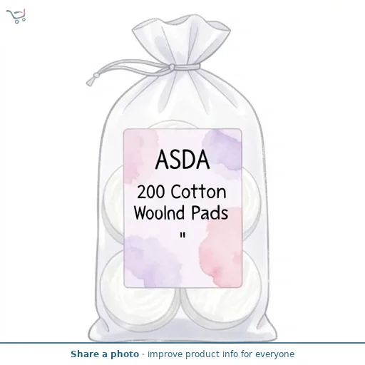 ASDA 200 Cotton Wool Round Pads
