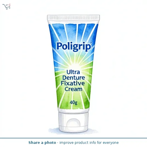 Poligrip Ultra Denture Fixative Cream 40g