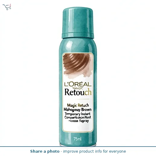 L'Oreal Paris Magic Retouch Temporary Instant Grey Root Concealer Spray Mahogany Brown