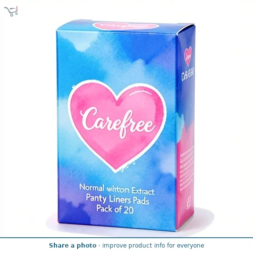 Carefree Normal with Cotton Extract Panty Liners Pads Pack of 20