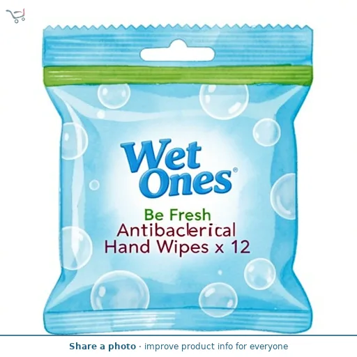 Wet Ones Be Fresh 12 Antibacterial Hand & Body Wipes