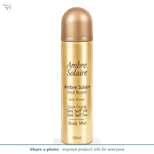 Garnier Ambre Solaire 150ml Natural Bronzer Quick Drying Dark Self Tan Body Mist