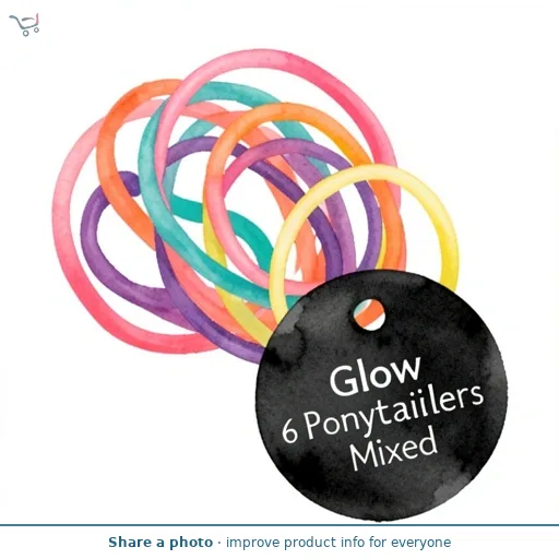 Glow 6 Bright Ponytailers Mixed